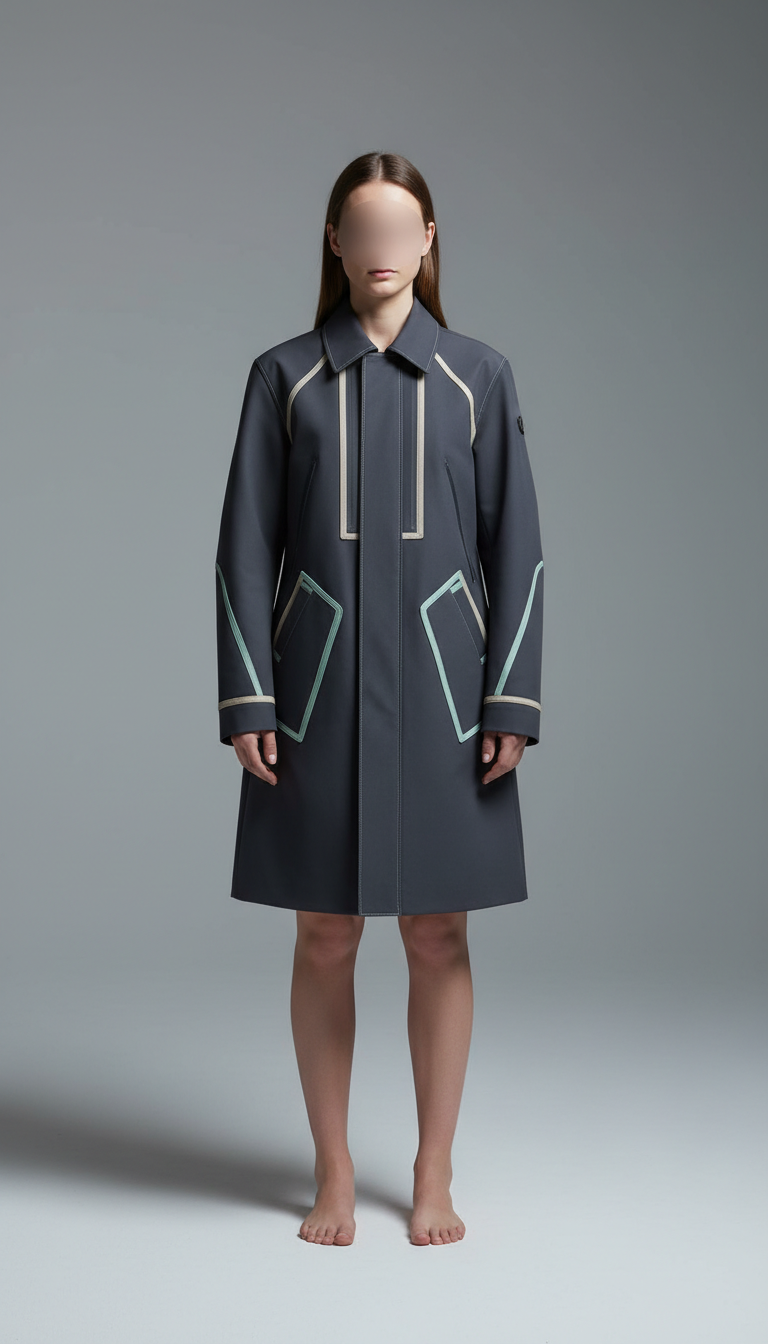manteau technique graphite